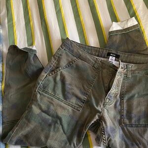BDG Green Camouflage Pants